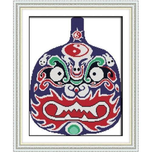 Joy Sunday National wind vase handmade art furniture cloth decorative cross stitch kit accessories embroidery wholesale map