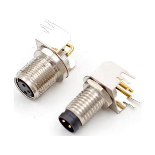 M8 3/4/5Pin right angle locking Connectors Aviation Plug Socket