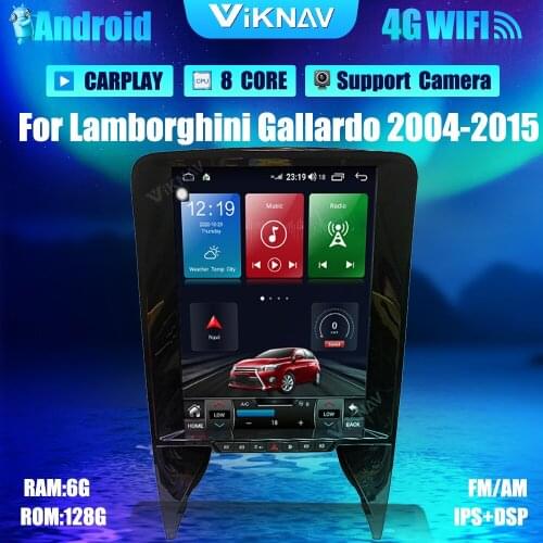 12.1 inch Android 10 Auto Radio DVD Multimedia Player For Lamborghini Gallardo 2004-2015 Car GPS Navigation Stereo HeadUnit