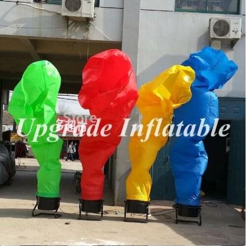 Custom various color fire inflatable advertising air dancer for sale