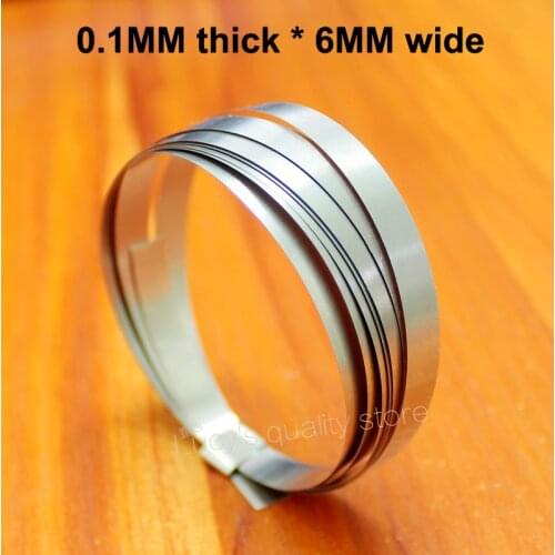 10m/lot Battery Spot Welding Nickel Plated 18650 Steel Strip 0.1mm*6mm Wide