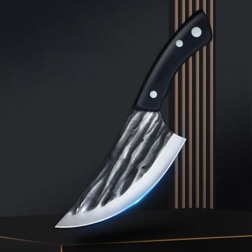 Butcher Knife 5CR15MOV Stainless Steel Deboning Knife Household Outdoor Fish Killer Knife Cut Meat Small Scimitar