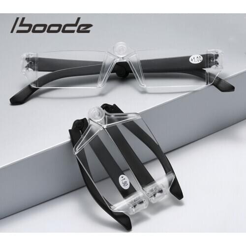 Iboode New Rotating Folding Reading Glasses Women Men Portable Small Frame Presbyopia Reader Hyperopia Eyeglasses Diopter +1.5 2
