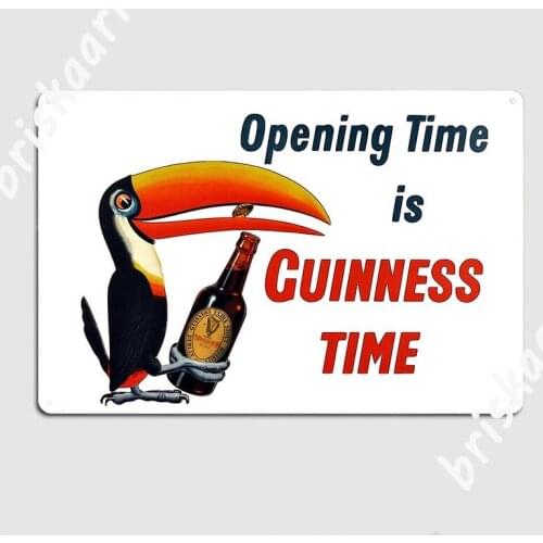 Opening Time Poster Metal Plaque Plaques Wall pub Mural Customize Tin sign Poster