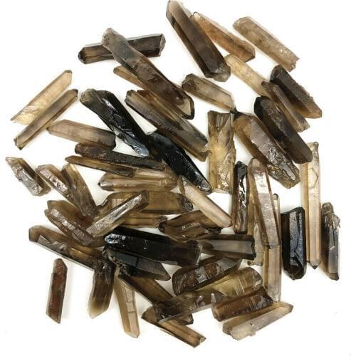 Natural stone smoky quartz crystal point gemstones reiki healing piedras energia feng shui aquarium decoration maison moderne