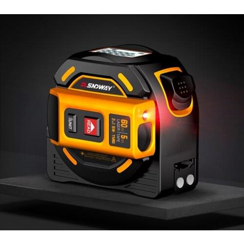 SNDWAY SW-TM60 high precision backlight digital display handheld electronic ruler tool tape measure laser range