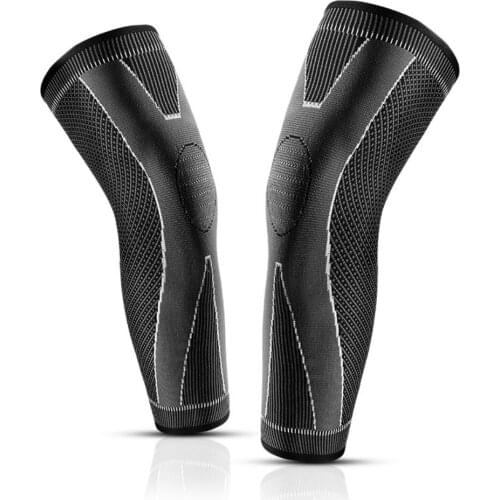 Warmer Running Elasticity Long Knee Pads Full Compression Leg Basketball Volleyball Soft Comfortable Non Slip Silicone Sleeves