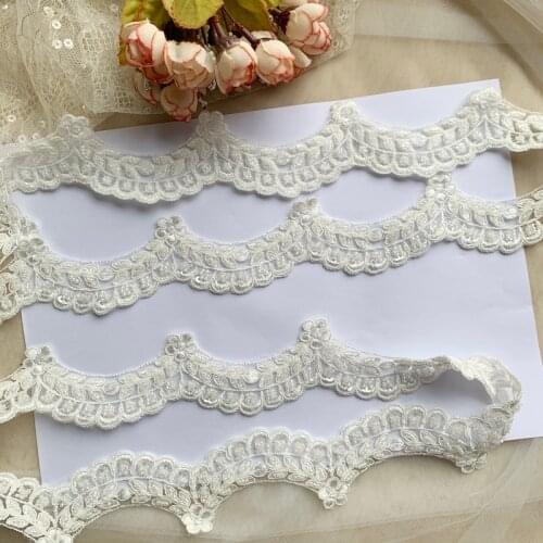 Patches Embroidery Sticker Sew Flower Applique 3d-Lace For Bag Badges-Accessories Trim