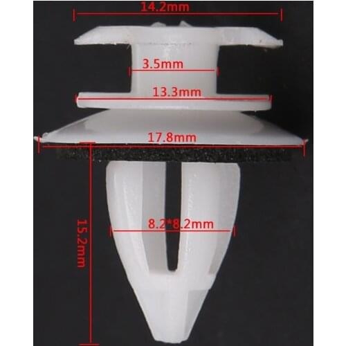 G5AD 50PC/Bag Door Panel Clips With Seal Ring for bmw E34 E36 E38 E39 E46 M3 M5 Z3 X5