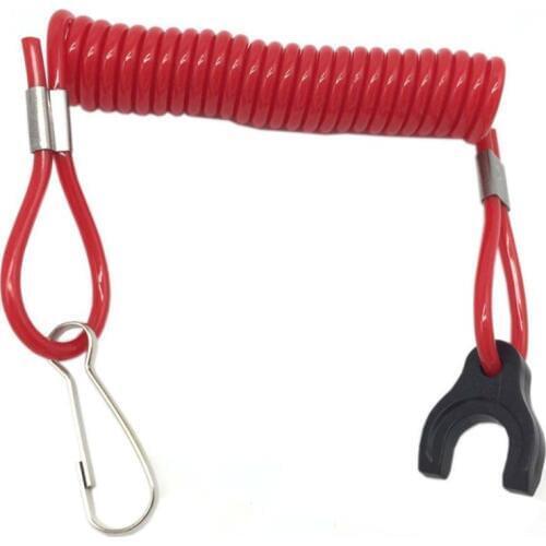 1PC Boat Outboard Engine Motor Lanyard Kill Stop Switch Safety Tether For TOHATSU