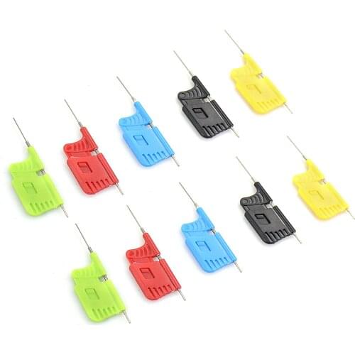 10pcs/set Micro IC clamp SOP/SOIC/TSSOP/TSOP/SSOP/MSOP/PLCC/QFP /TQFP/LQFP/ SMD IC Chip pin CLIP Plasti DIP mini chip clip