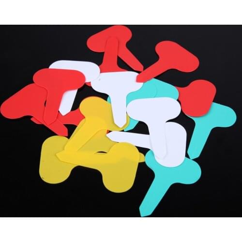 100Pcs T-type Plant Labels Plastic Nursery Pot Garden Flower Thick Tag Marker Plants Labels Garden Decoration Ornaments