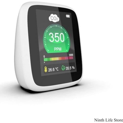 2021 NEW Carbon Dioxide Digital CO2 Sensor PPM Meters Mini Carbon Dioxide Detector Gas Analyzer Air Quality Monitor USB Detector