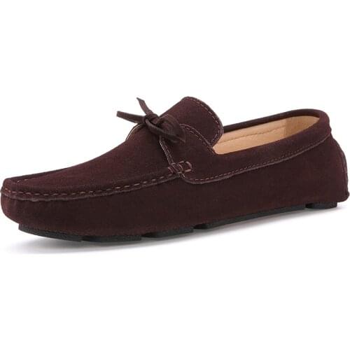 2021 Brand High Quality Soft Flat Shoes Male Casual Driving Shoes Slip on Lazy Moccasins Loafers Handmade Footwear Italian Shoes