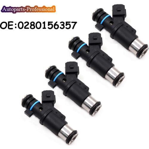 4 PCS 0280156357 1984E0 01F002A 348001 H00101F002A For Peugeot Citroen BERLINGO C2 C3 SAXO XSARA 1.4 1.4i New Fuel Injector