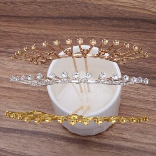 5 Pieces Metal Tiaras Hairpin Chinese Hair Sticks Wedding Bridal Hair Fork Hair Accessories For Women