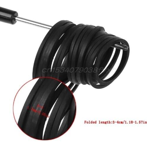 50Pcs 1.2mm width Mix Cassette Tape Machine Belt Assorted Common Square Rubber Belt for Recorders Walkman DVD Drive