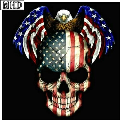 5d Diamond Painting Skull Eagle Fruit Flag Icon Full Square / Round Andre Hazes Canvas Embroidery Mosaic Cross Stitch