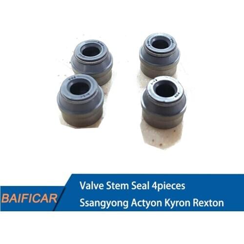 Baificar Brand New Genuine Valve Stem Seal 4pieces 6650530158 For Ssangyong Actyon Kyron Rexton Rodius Korando C