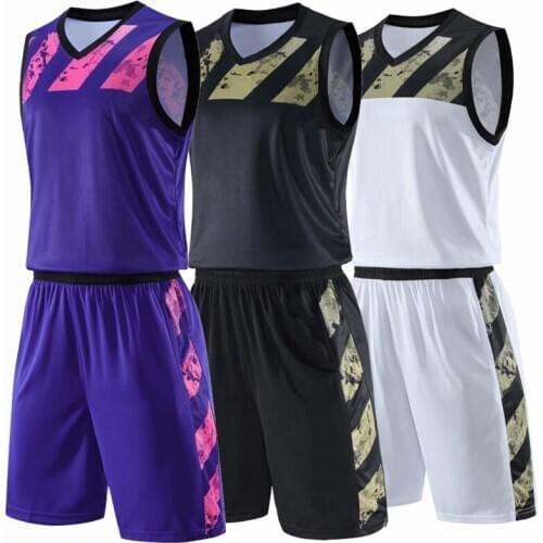 Basketball Jersey Sets Uniforms kits adult Men Sports clothing Breathable Youth custom Print Loose Training jerseys shorts