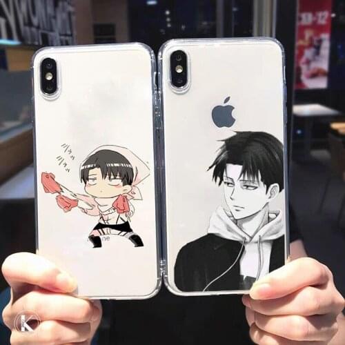 ZUIDID Anime Japanese Attack On Titan Phone Case For iPhone 12 Pro max 11 XS 8 7 6lus X SE20 XR Transparent Soft TPU Cover Coque