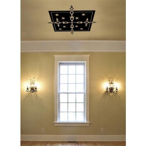 Black White Star Ceiling Stickers Removable Vinyl Wall Ornamental decal sticker "Celestial" Adesivo De Parede Muraux A422