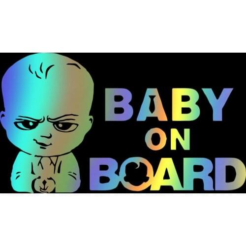 Dawasaru Baby on Board Funny Car Sticker Waterproof Decal Laptop Truck Motorcycle Auto Accessories Decoration PVC,21cm*12cm