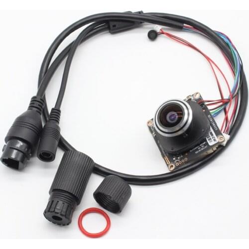 HD Full Network 4MP CCTV IP Camera Module Security IPC board 4.0mp ONVIF with 1.7mm fisheye lens