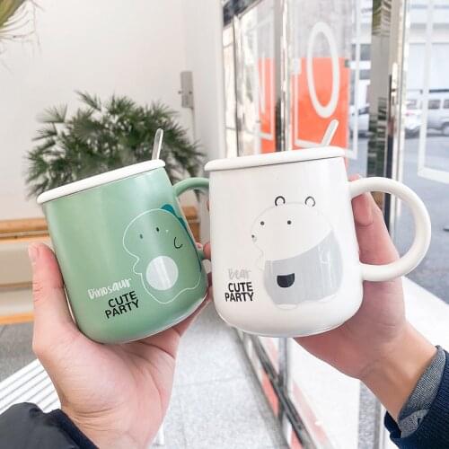 Mouse Cartoon Coffee Mug Glaze Ceramic Big Belly Mark Mugs Water Cup Drinks Tea Coffee Mugs Christmas Drinking Gifts