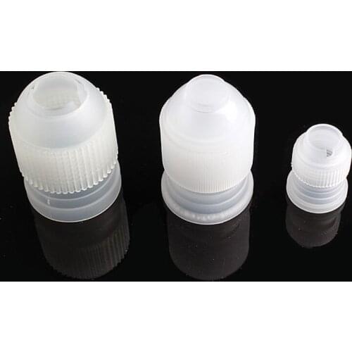 3Pcs S M L Icing Piping Nozzles Tips Connector Adapter Cake Decorating Converter Coupler Pastry Tool Home Tips Converter