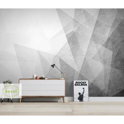 Bacal New fashion personality wallpaper 3d Abstract modern minimalist geometric TV background wall papers home decor 16d