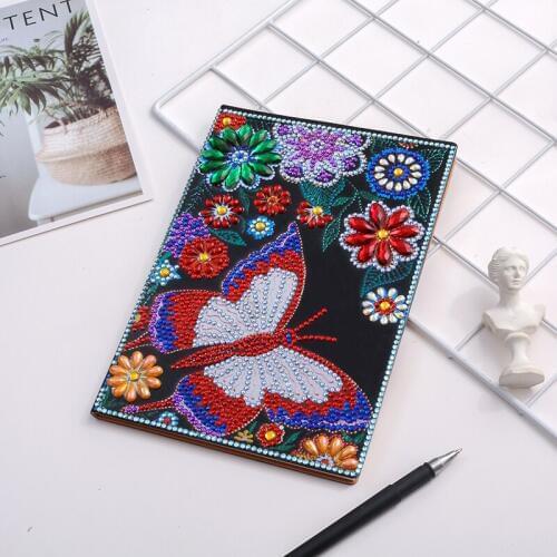 Opening Season Diamond Painting Notebooks Special Shaped Butterfly Diary Book Diamond Embroidery Sale A5 Mosaic Painting Gift