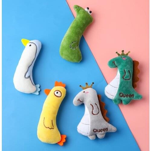 Pet Plush Dog Cat Toy Chew Animal Toys For Dogs Supplies Fit for All Puppy Toys Cute Chicken dinosaur Plush toys Pet Accessories