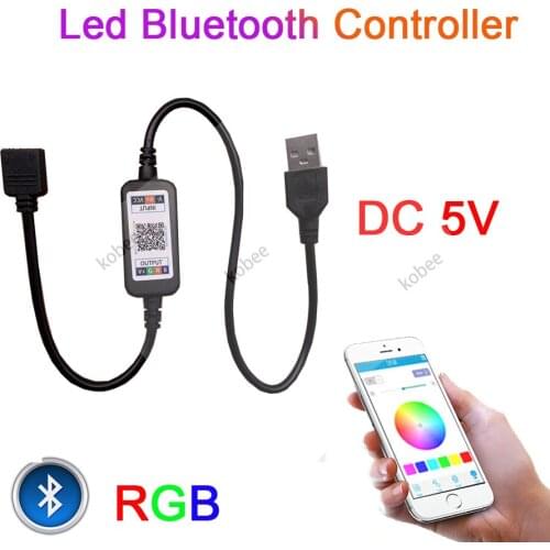 Mini RGB Bluetooth Controller USB Music Controller 5V-24V 3X2A 6A RGB Led controller For LED Strip Light 5630 5050 3528 2835