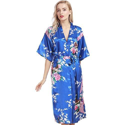 Luxury Satin Robes for Brides Wedding Robe Sleepwear Casual Bathrobe Pijama Animal Print Silk Long Nightgown Women Kimono S-XXXL