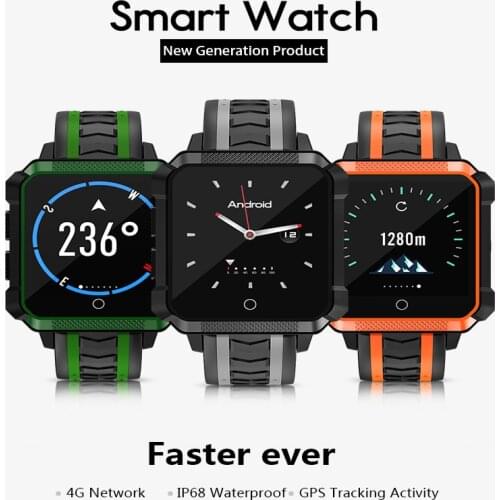 Microwear H7 IP68 Professional Waterproof 4G Network Call GPS Navigation SmartWatch with 5M Pxiel Heart Rate Monitor Smart Watch