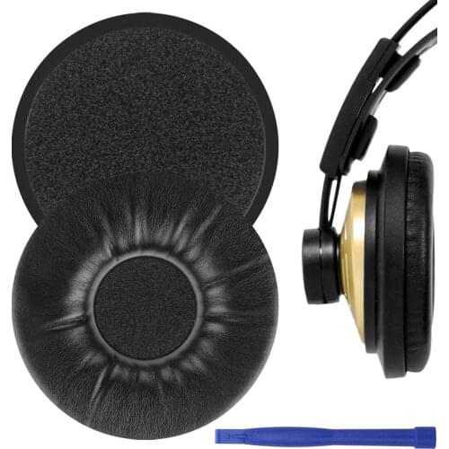 Replacement Protein Leather Ear Cushion Cups Cover Pads Earpads Repair Parts for AKG K121 K121S K141 MK II K142 HD Headphones