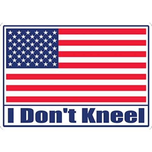 SZWL I Don't Kneel USA American Flag Car Sticker Decal USA US Auto Truck Laptop Graphic Car Styling Stickers PVC,13cm*10cm