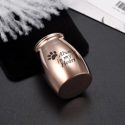 Always In My Heart Cremation Urn Pet Urn Dogs Urn Cats Urn Memorial Jewelry for Human Pet Ashes