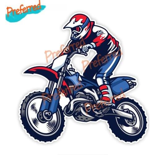 High Quality Decal Motocross Racing Laptop Helmet Trunk Wall Vinyl Car Sticker Die Cutting Waterproof PVC