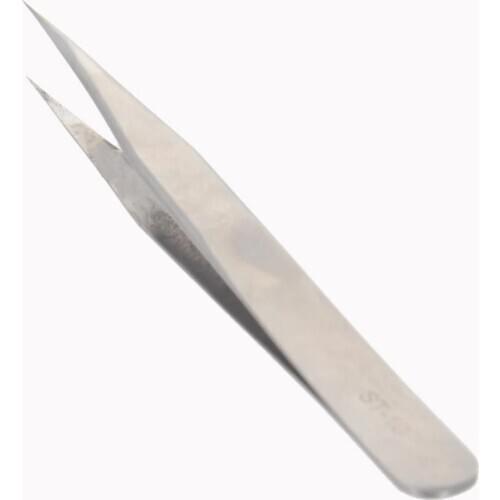 Utoolmart 1/3/5pcs Stainless Steel Crimping High Precision Tweezers Arrow Silver Color Polished Hand Tool Industrial Tweezers