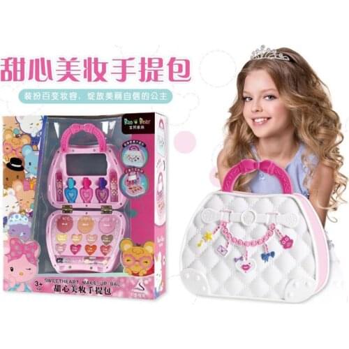 1pcs Girl makeup set water soluble makeup 68808 childrens lipstick cosmetic gift box simulation girl play house toy