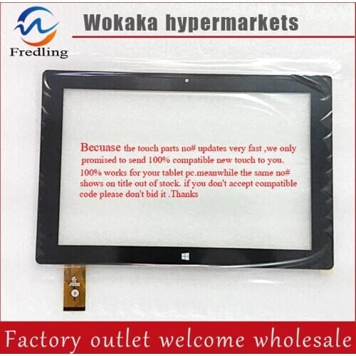 100% original new 10.1inch win8 HK10DR2590 QX20150730 for Oysters T104W 3G tablet PC touch screen digitizer panel repair glass