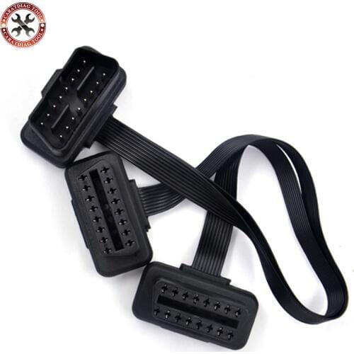 16pin obd2 connector OBD2 OBD 2 16Pin Female angle Connector OBD Female Wire Sockets Connector obd ii adapter Diagnostic Tools