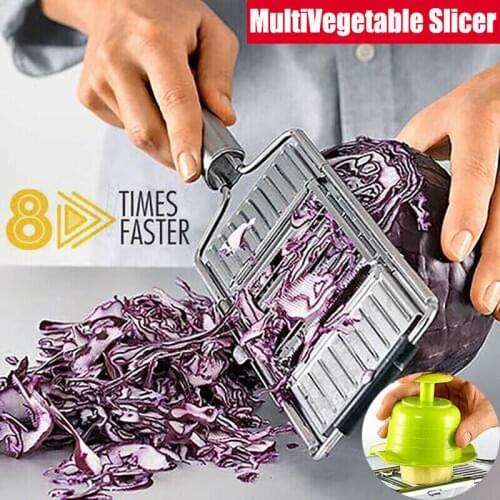 3 In 1 Vegetable Cutter Cabbage Slicer Grater For Vegetables Cabbage Shredder Knife Potato Zesters Cutter Kitchen Gadgets Knives