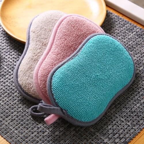 5pcs double sided scouring pad cleaning magic sponge melamine sponges kitchen for washing dishes kitchen scourer pan brush
