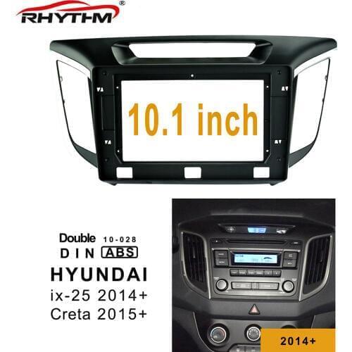 Car Fascia For Hyundai IX25 CRETA 2014-2018 2Din Car Frame Audio Fitting Adaptor Facia Panel For Hyundai CRETA 2015- 2018