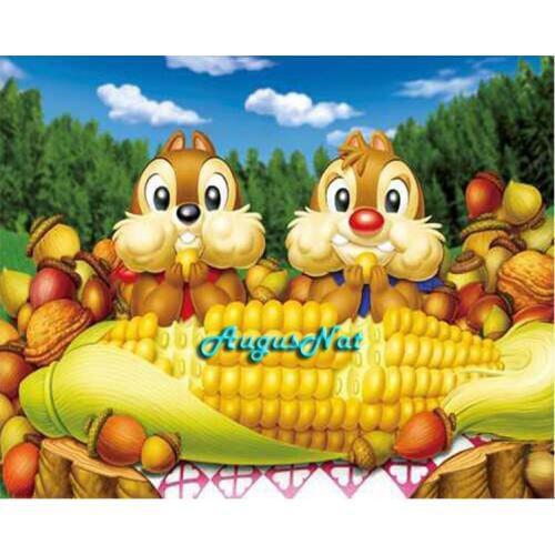 Squirrel diamond painting full round cartoon wall art decor animal rhinestone painting diamond dotz kits kid painting craft gift