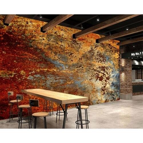 Beibehang Large - scale custom wallpaper. Europe and the United States retro industrial wind cement wall murals back wall