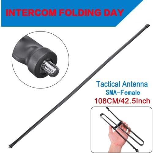 For Baofeng UV-5R UV-82 Two Way Radio 1pc 108cm Dual VHF / UHF 144/430 MHz Antenna SMA Female Foldable Walkie Talkie Accessories